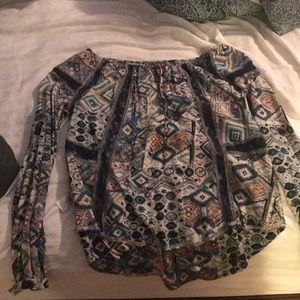 Long Sleeved shirt, multi-colored.